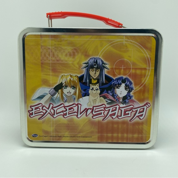 VTG 1999 Excel Saga Manga Series Collectible Metal/Tin Lunch Box - Picture 2 of 7
